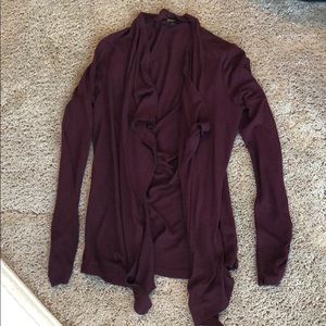 Maroon cardigan